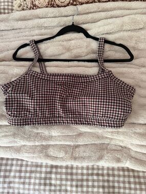 Houndstooth YPB Cami Sports Bra